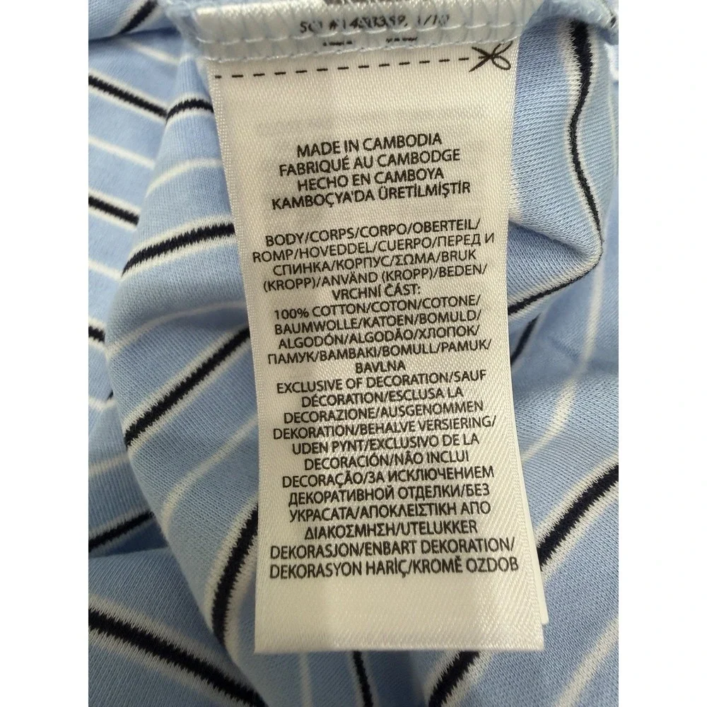 Polo Ralph Lauren Men's Blue Classic 100 Cotton Striped Polo Size 4XLT NWT